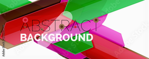 Abstract color lines dynamic background, modern material design style