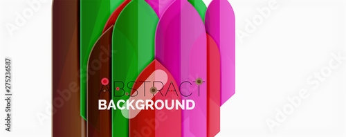 Abstract color lines dynamic background, modern material design style