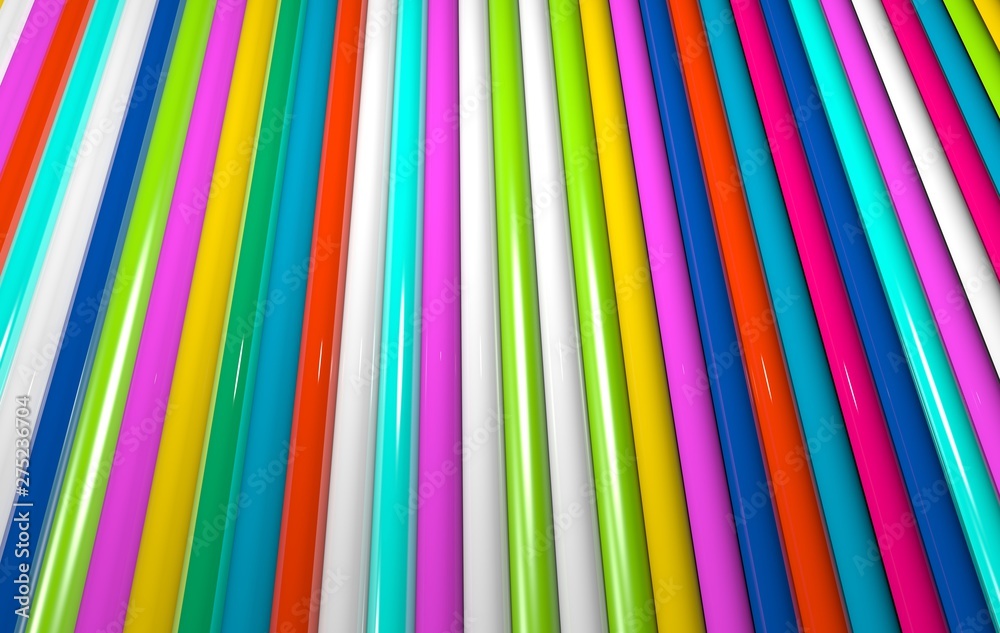 Obraz premium Rolls of glossy colored foil.Glossy colored rolls