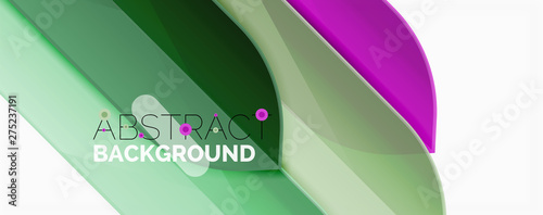 Abstract color lines dynamic background, modern material design style