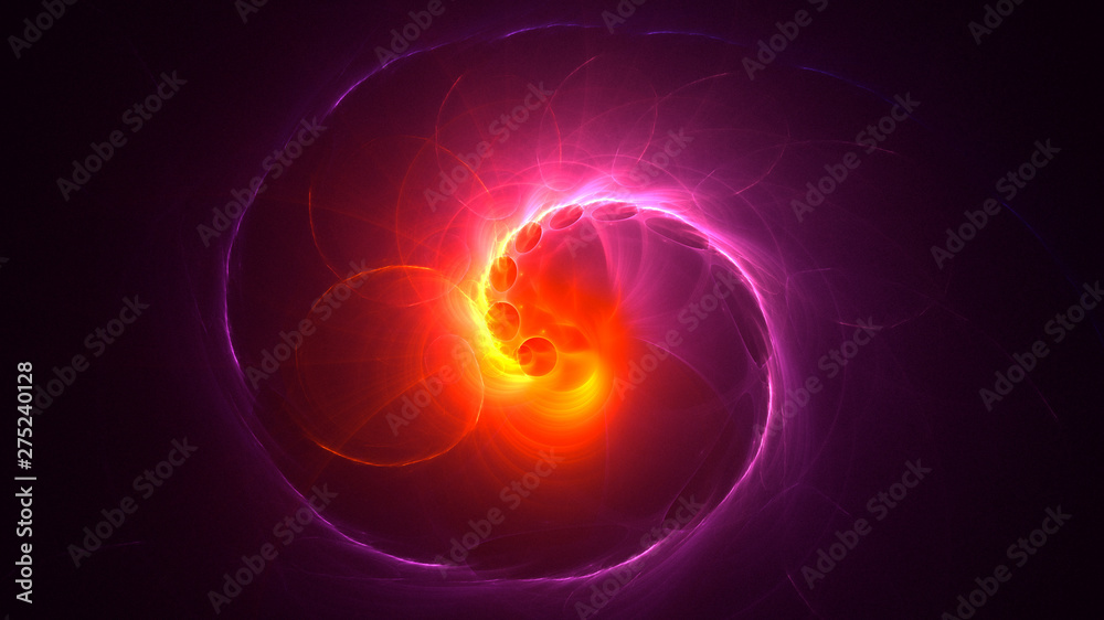 3D rendering abstract round light background 3D rendering abstract round light background