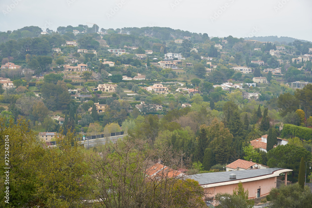 View of Mougins in France