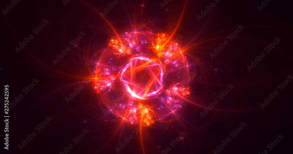 3D rendering abstract round light background 3D rendering abstract round light background