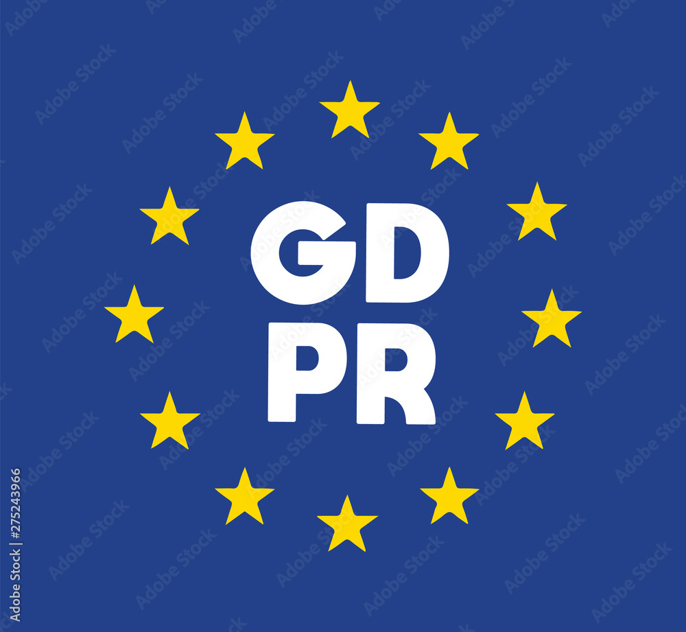 Sign of General Data Protection Regulation Banner Sign of General Data Protection Regulation Banner
