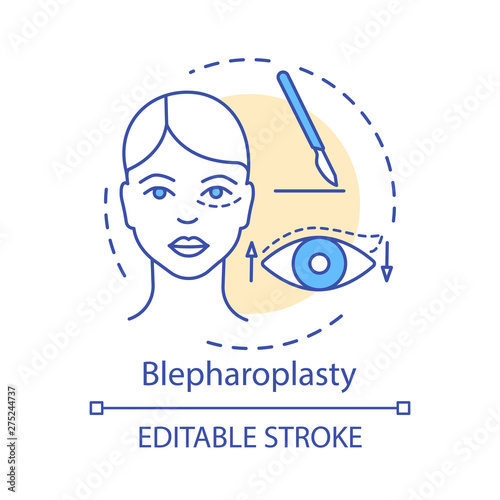Blepharoplasty concept icon