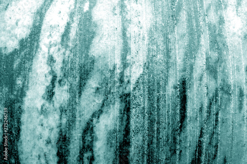 Marble stone background in cyan tone.