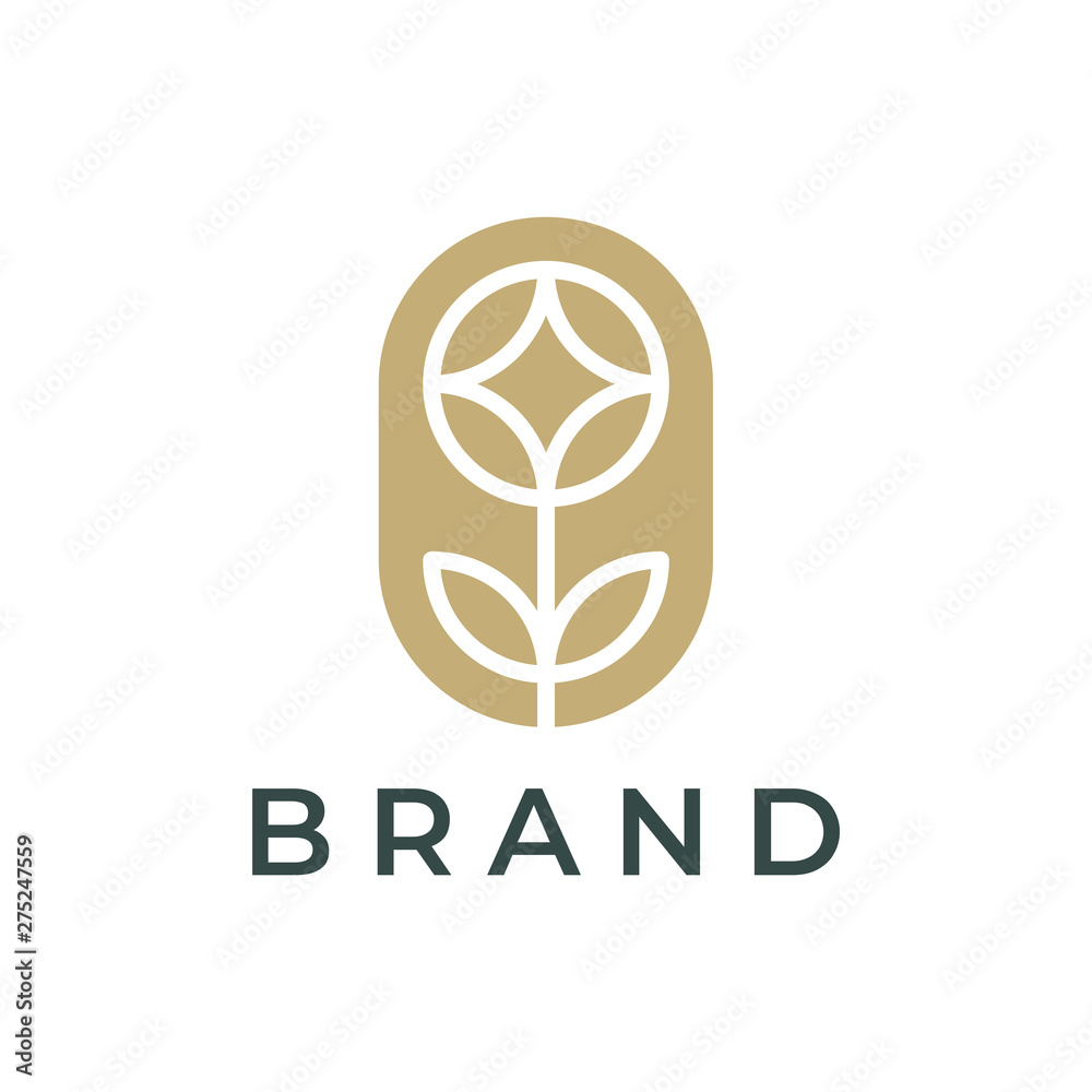 Flower logo design concept. Universal flower logo. Flower logo design concept. Universal flower logo.
