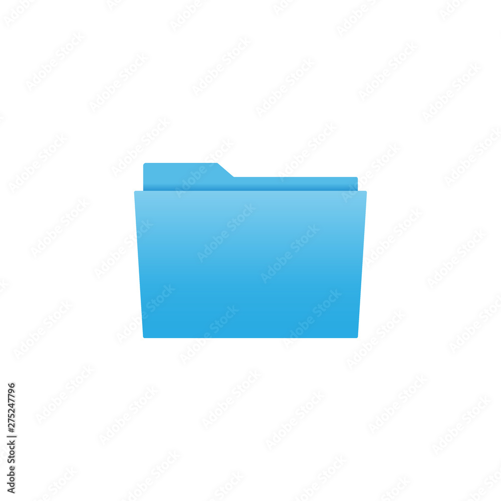 File, folder icon. Vector illustration, flat design.