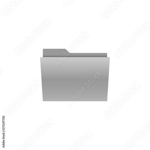 File, folder icon. Vector illustration, flat design.
