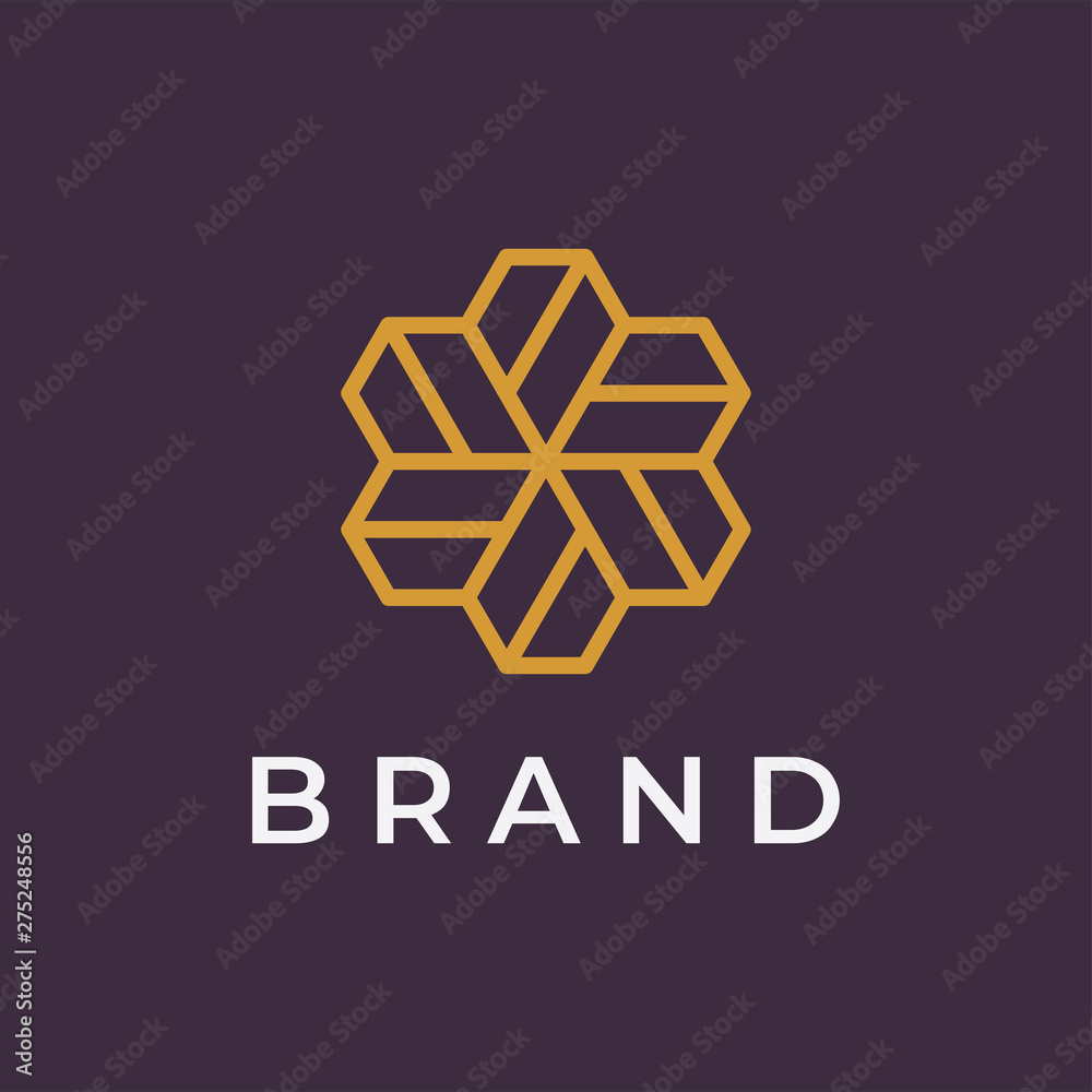 Ornament logo design concept. Universal ornament logo.