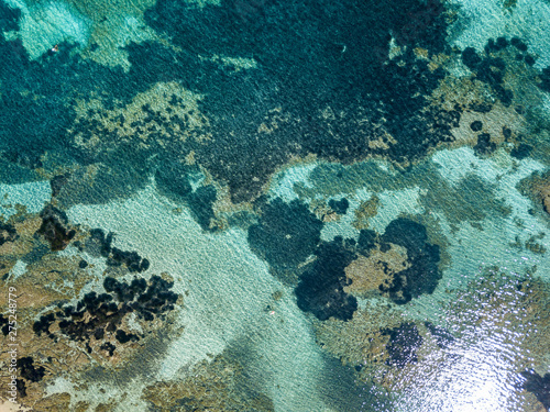 Aerial Drone view from South of Corsica, France
