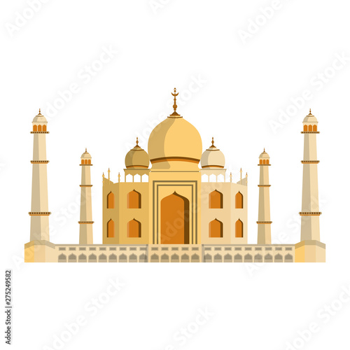 indian building monuments icon cartoon