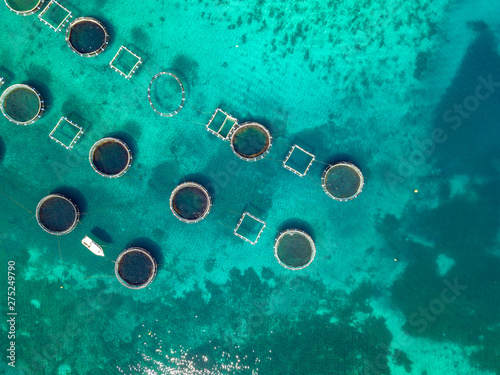 Aerial Drone view from South of Corsica, France