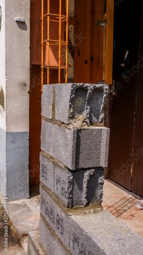 uncompleted wall