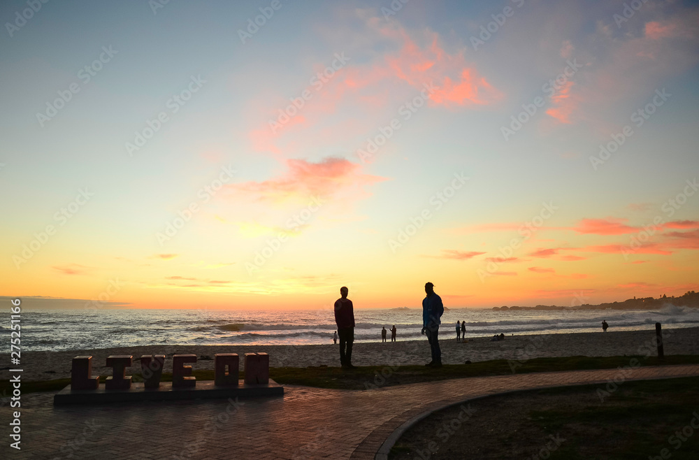 Fototapeta premium Sunset in Camps Bay, South Africa