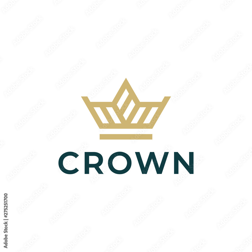 Crown logo design concept. Universal crown logo. Crown logo design concept. Universal crown logo.
