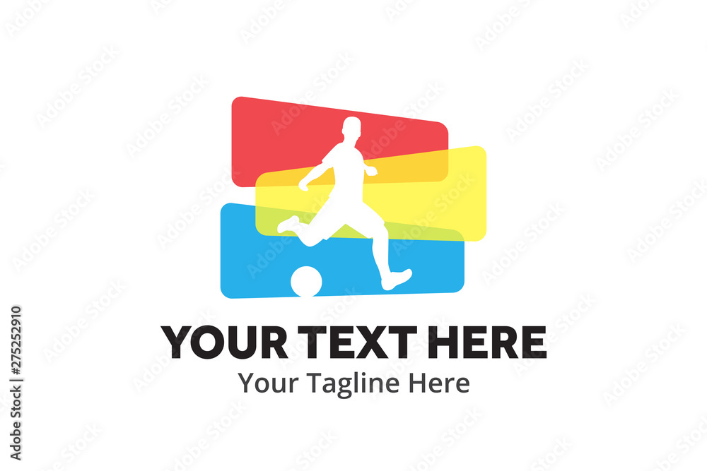 football unique simple logo creative design in flat style with color . soccer creative simple logo creative design in flat style with color football unique simple logo creative design in flat style with color . soccer creative simple logo creative design in flat style with color