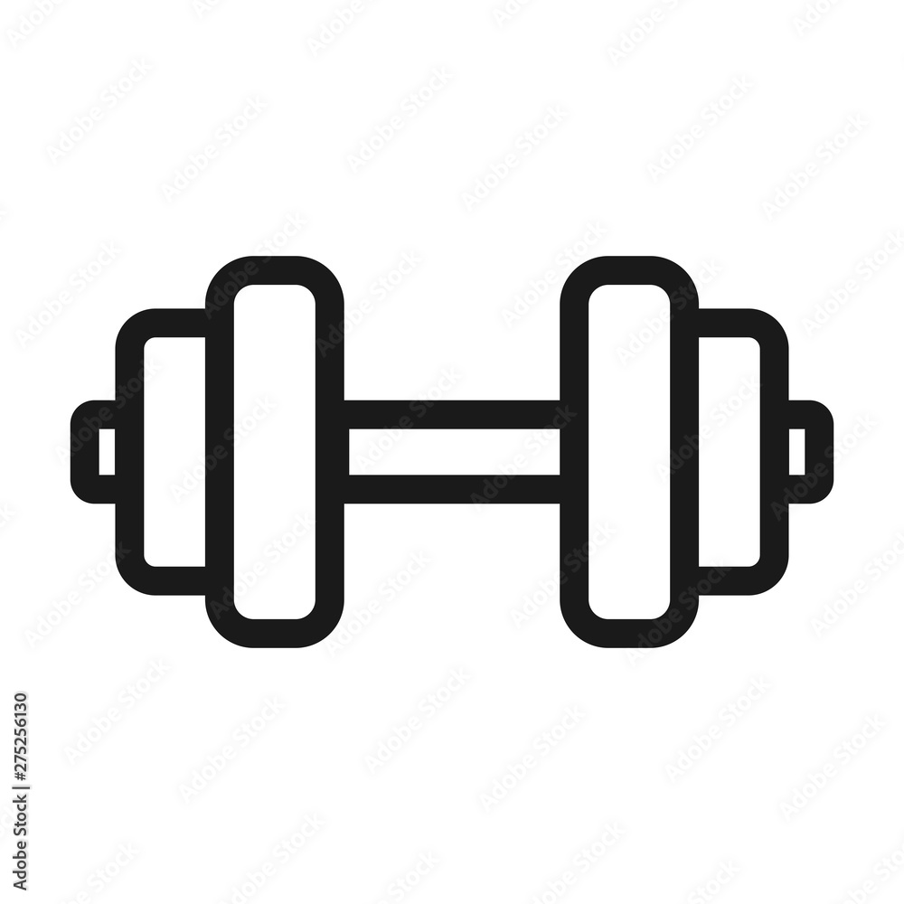 dumbbell, fitness, gym - minimal line web icon. simple vector illustration. concept for infographic, website or app. dumbbell, fitness, gym - minimal line web icon. simple vector illustration. concept for infographic, website or app.