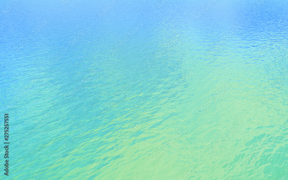 Obraz premium The tropical sea and surface of the water, and it was made in 3D Render.