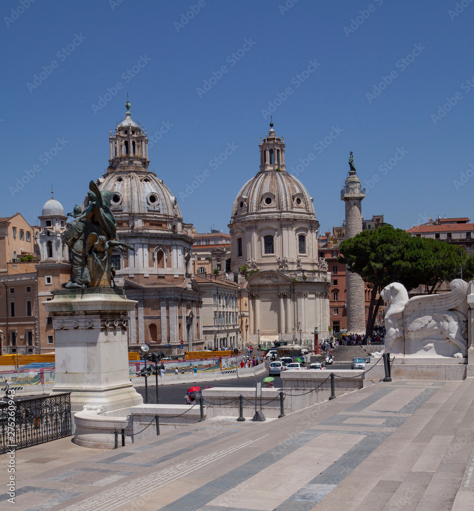 Rome Italy. Roman culture. Plaza Venezia. Vittoriano