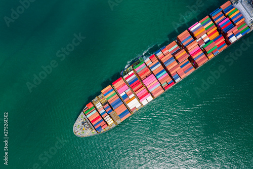containers cargo shipping import and export business transportation logistic international service by cargo container ship ocean fright © SHUTTER DIN
