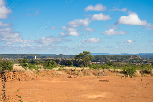 A view of the sertao landscape: an abandonded quarry in Oeiras, Piaui (Northeast Brazil)