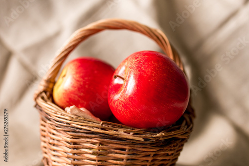 easter basket of red apples