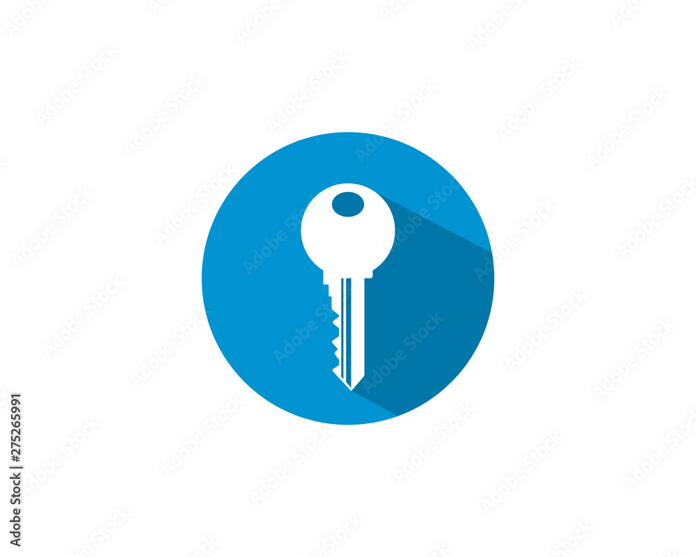 Key vector icon illustration template design 