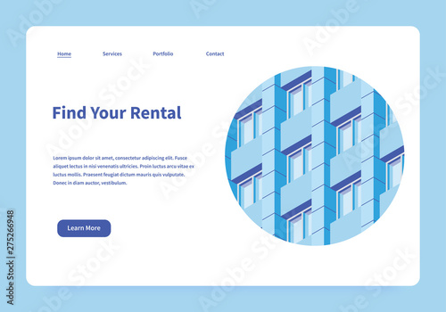 Rental Service Landing Page