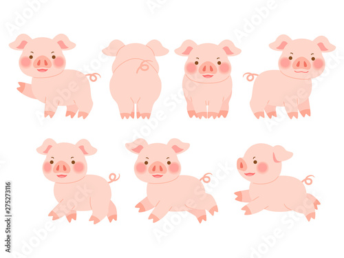 ブタのイラストセット
