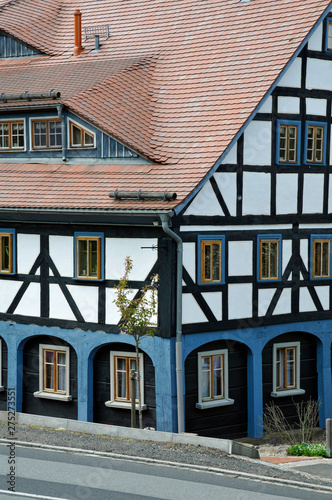 Obraz na płótnie umgebindehaus in jonsdorf