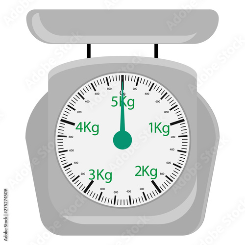 flat icon of mechanical ancient scales for food