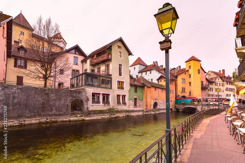 Annecy, called Venice of the Alps, France