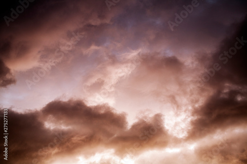 Dramatic sky with clouds