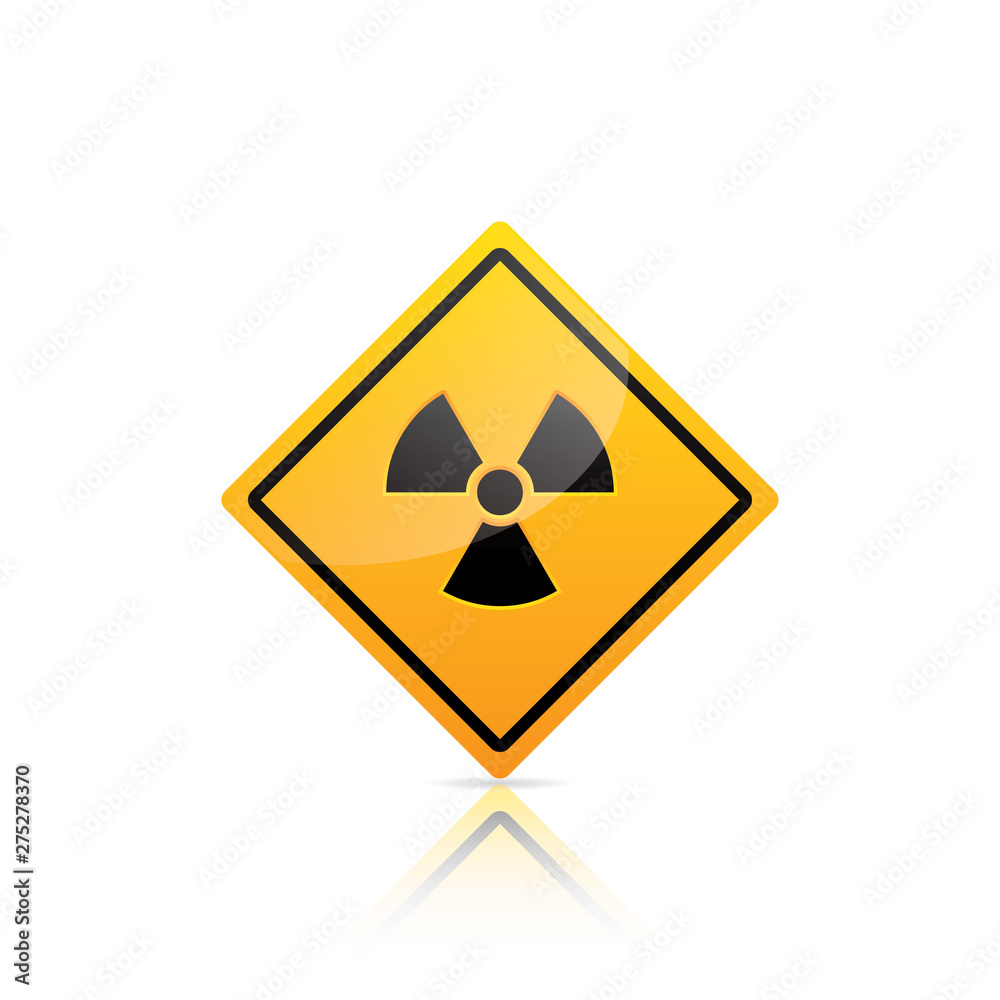 Vector Security Radiation Hazard Sign Vector Security Radiation Hazard Sign