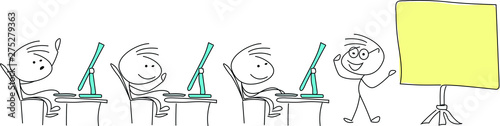 Personnages en formation