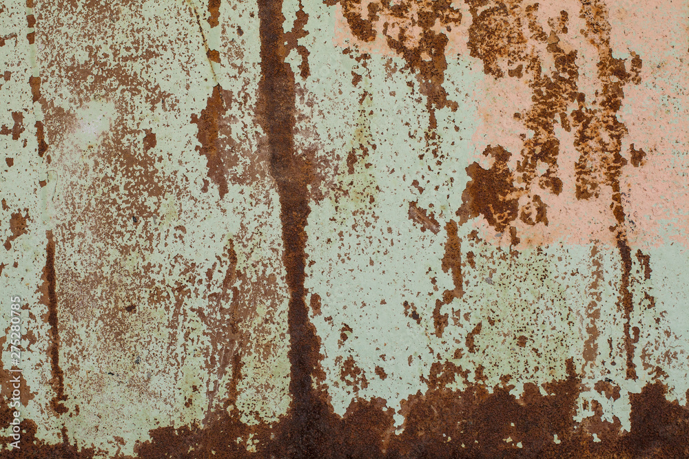 Old Rust textures wall with paint. Perfect background with space Old Rust textures wall with paint. Perfect background with space