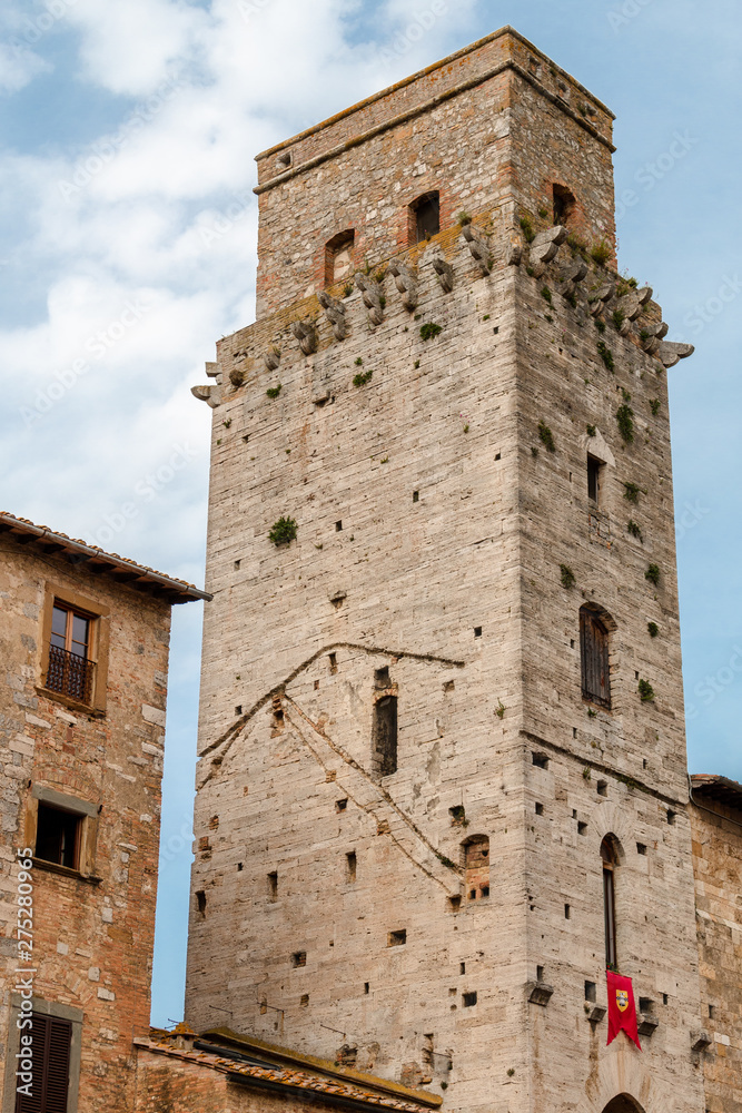 The Tower of the Devil is one of the famous medieval towers in San Gimignano.