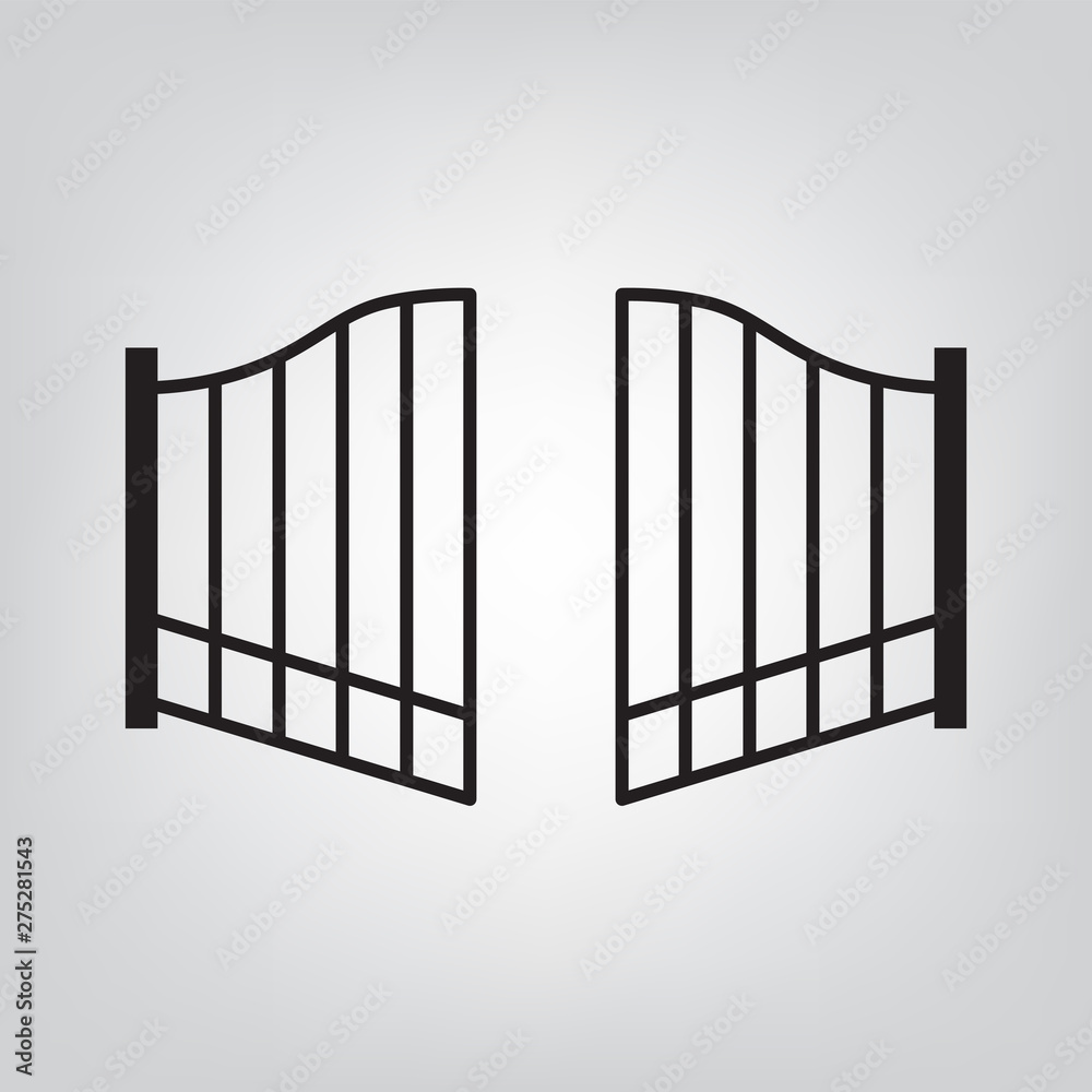 modern gate icon- vector illustration modern gate icon- vector illustration