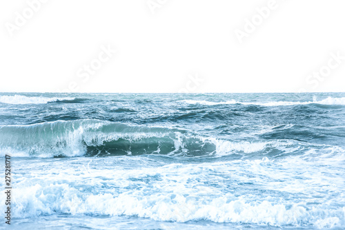 Blue Ocean with waves and clear blue sky