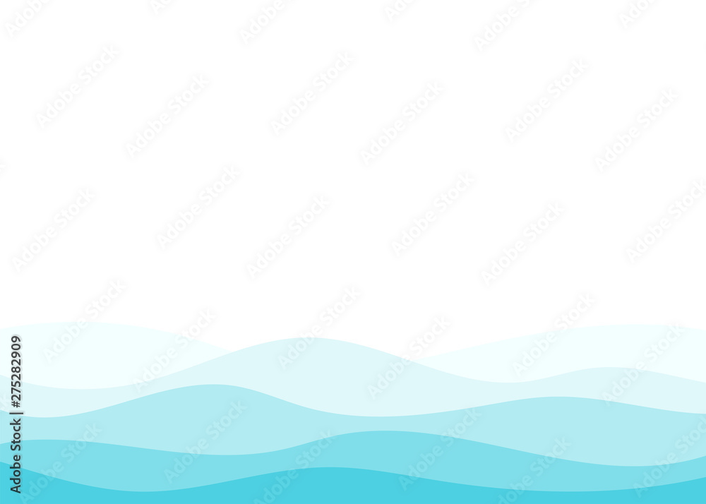 Blue water wave ocean sea vector abstract background
