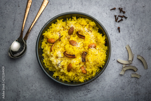 Zarda Rice or Meethe Chawal - an indian cuisine photo