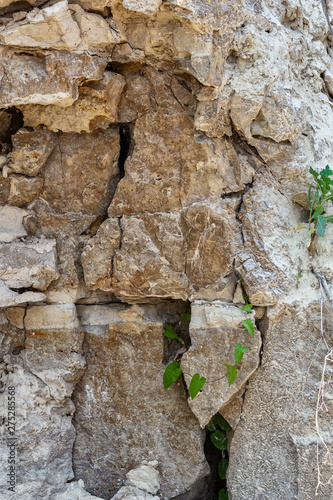 Natural stone texture background. Limestone. Rock formation.