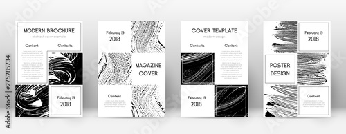 Cover page design template. Business brochure layo