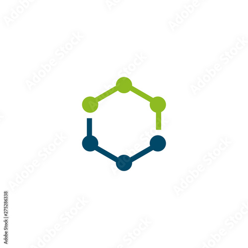 Molecule logo icon design vector template
