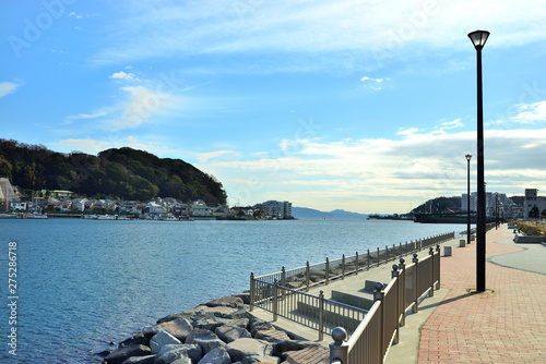 神奈川県横須賀市浦賀港付近の風景