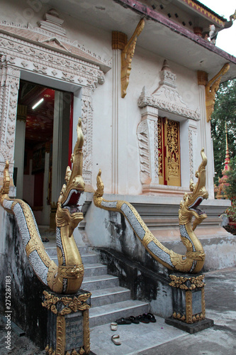 buddhist temple in vientiane (laos)  photo