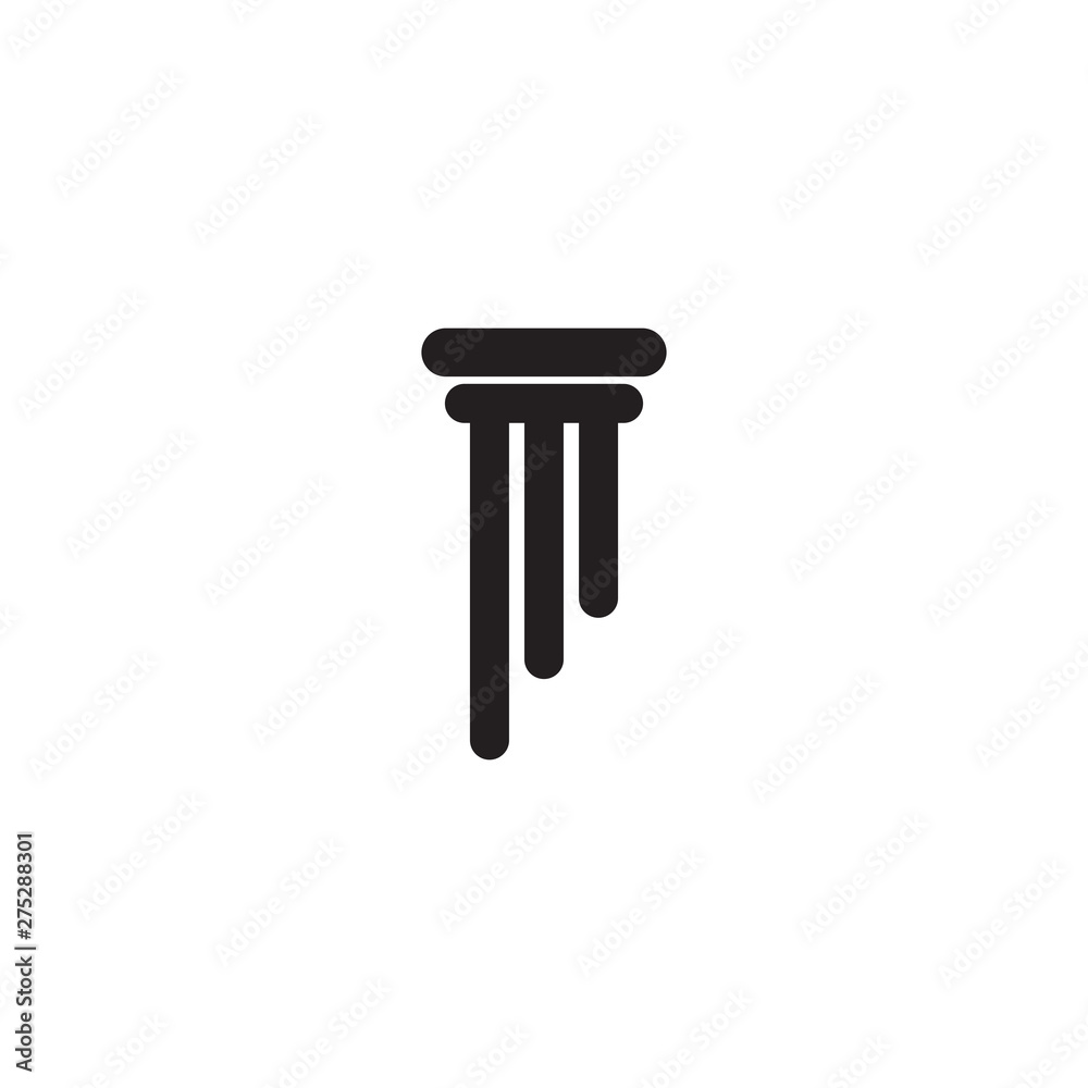 Pillar column logo icon design vector template Pillar column logo icon design vector template