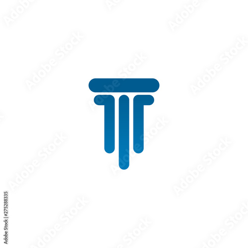 Pillar column logo icon design vector template