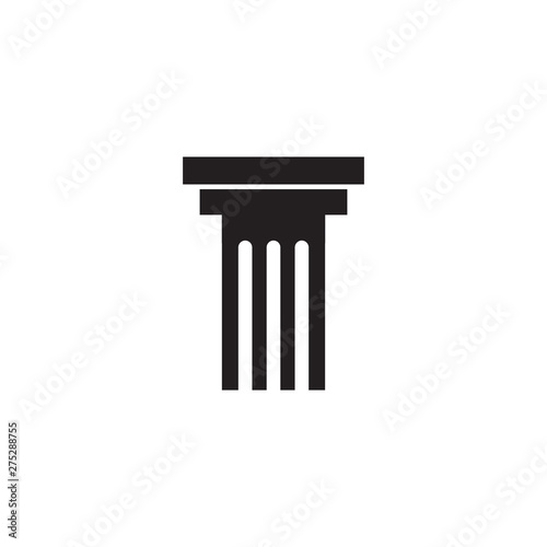Pillar column logo icon design vector template
